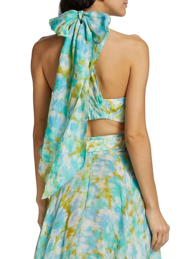 Zimmermann - Zimmermann High Tide Twist Crop Bodice & Maxi Skirt