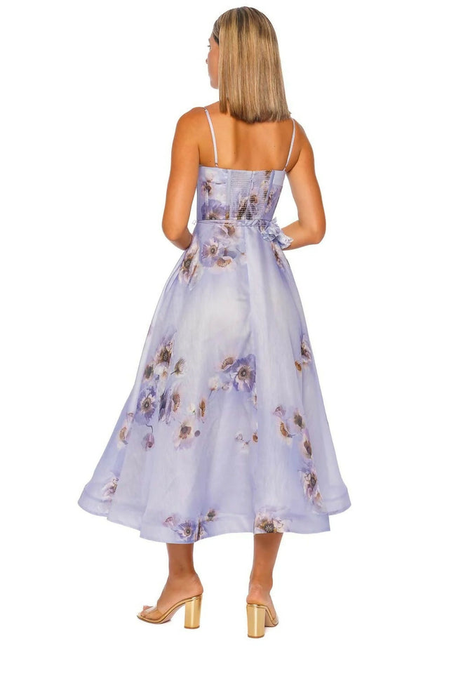 Zimmermann Hypnotic Picnic Dress Lilac Poppy - 6 / Lilac - Dresses