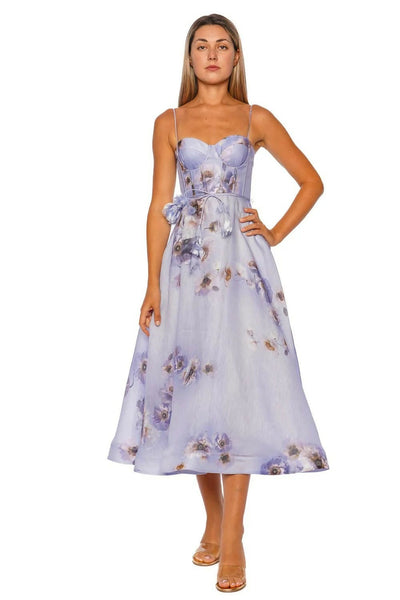 Zimmermann Hypnotic Picnic Dress Lilac Poppy