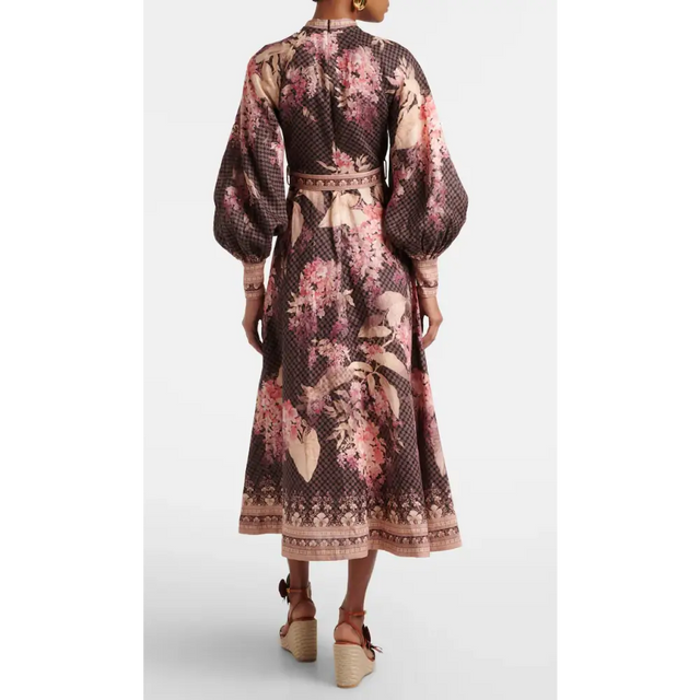 Zimmermann Illuminate Buttoned Midi Dress - Passion | Passion For Fashion Zimmermann Illuminate Buttoned Midi Dress - Passion | Passion For Fashion
