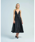 Zimmermann Illustration V Neck Midi Dress in Black - Dresses
