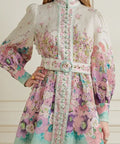 Zimmermann Jude Belted Floral Print Linen - 14 / Floral - Dresses