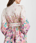 Zimmermann Jude Buttoned Mini Dress - 12 / Print - Dresses
