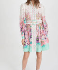 Zimmermann Jude Buttoned Mini Dress - 12 / Print - Dresses
