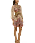 ZIMMERMANN Juniper Cut Out Floating Dress Spliced - 14 / Multi - Dresses