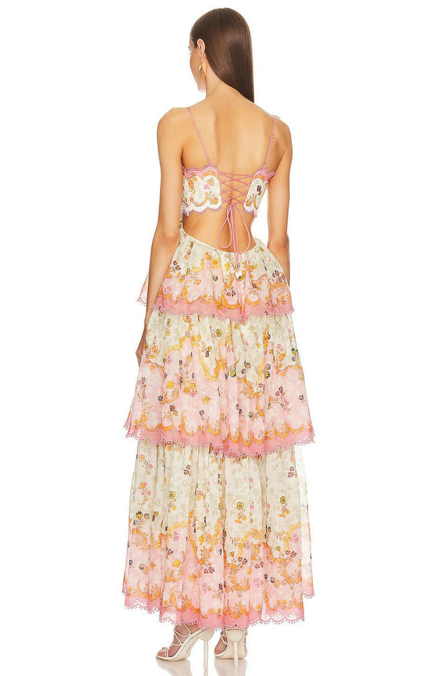 Zimmermann Laurel Frill Dress - 8 / Multi - Dresses