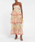 Zimmermann Laurel Frill Midi Dress Size 2 - Dresses