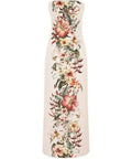 Zimmermann Lexi Column Dress Ivory Palm Size - 8 / Multi - Dresses