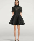 Zimmermann Lift-off Flower Mini in Black Size - 6 / Black - Dresses