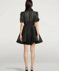 Zimmermann Lift-off Flower Mini in Black Size - 6 / Black - Dresses