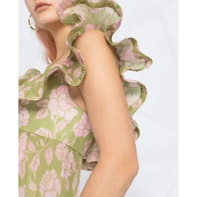 Zimmermann Lovestruck Pleated Gown Floral Size - 8 / Floral - Dresses