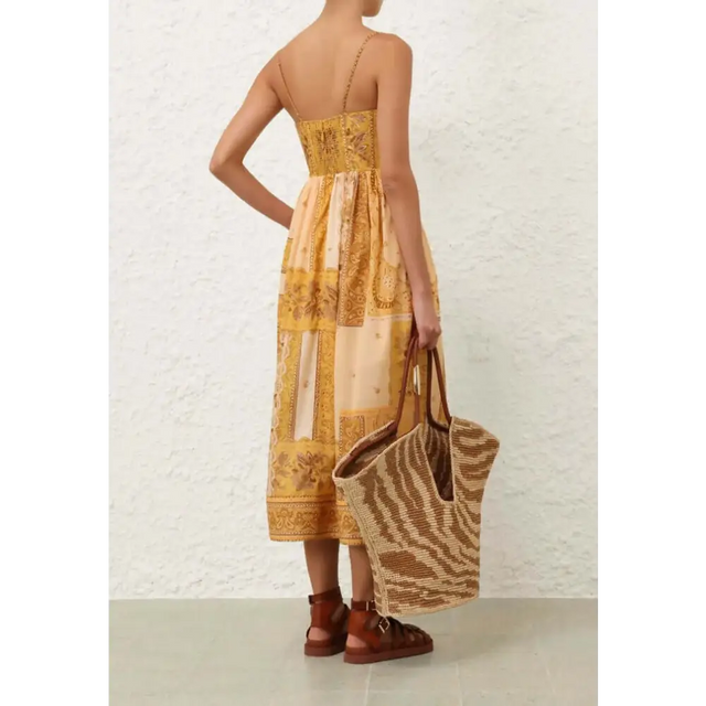 Zimmermann Lucky Corset Midi Dress Size 1 - 10 / Print - Dresses