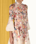 Zimmermann - Zimmermann Luminosity Buttoned Midi Dress