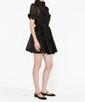 Zimmermann - Zimmermann Luminosity Lift Off Black Flower Mini Dress