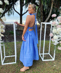Zimmermann - Zimmermann Luminous Halter Gown in Cornflower