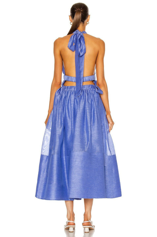 Zimmermann - Zimmermann Luminous Halter Gown in Cornflower