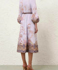 Zimmermann Luna Button Midi Dress - 12 / Blue - Dresses