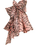 Zimmermann Matchmaker Bow Mini Dress in Pink Tiger - Dresses