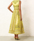 Zimmermann Matchmaker Bow Yellow Dress - 12 / Yellow - Dresses