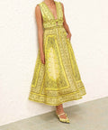 Zimmermann Matchmaker Bow Yellow Dress - 12 / Yellow - Dresses