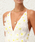 Zimmermann - Zimmermann Matchmaker Daisy Mini Dress Ivory 0P