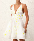 Zimmermann - Zimmermann Matchmaker Daisy Mini Dress Ivory 0P