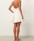 Zimmermann - Zimmermann Matchmaker Daisy Mini Dress Ivory 0P