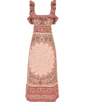 Zimmermann - Zimmermann Matchmaker Frilled Midi in Pink Bandana