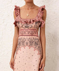 Zimmermann Matchmaker Frilled Midi - Size 1 - Dresses