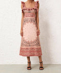 Zimmermann Matchmaker Frilled Midi - Size 1 - Dresses