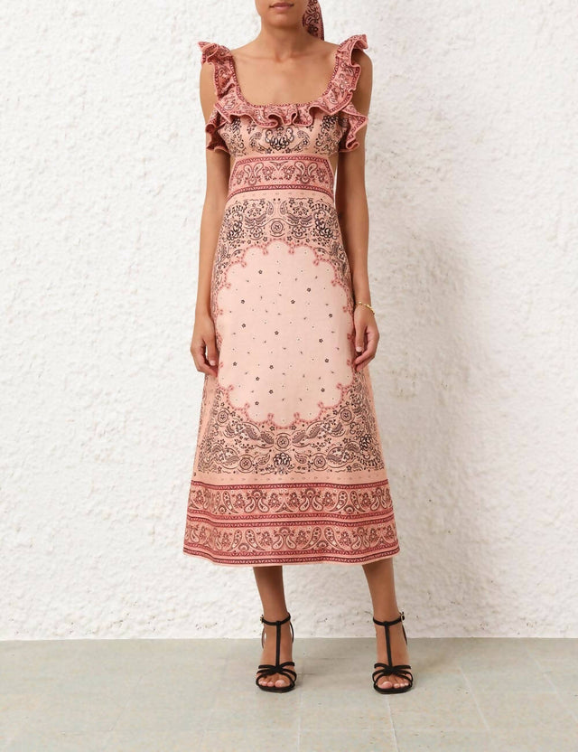 Zimmermann Matchmaker Frilled Midi - Size 1 - Dresses