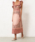 Zimmermann Matchmaker Frilled Midi - Size 1 - Dresses