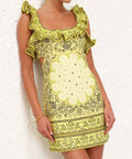 Zimmermann - Zimmermann Matchmaker Frilled Mini in Yellow Bandana