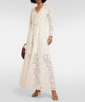 Zimmermann Matchmaker Lace Maxi Dress - 14 / White - Dresses