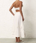 Zimmermann - Zimmermann Matchmaker Rose Bra and Flare Skirt in Ivory