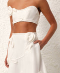 Zimmermann - Zimmermann Matchmaker Rose Bra & Flare Skirt