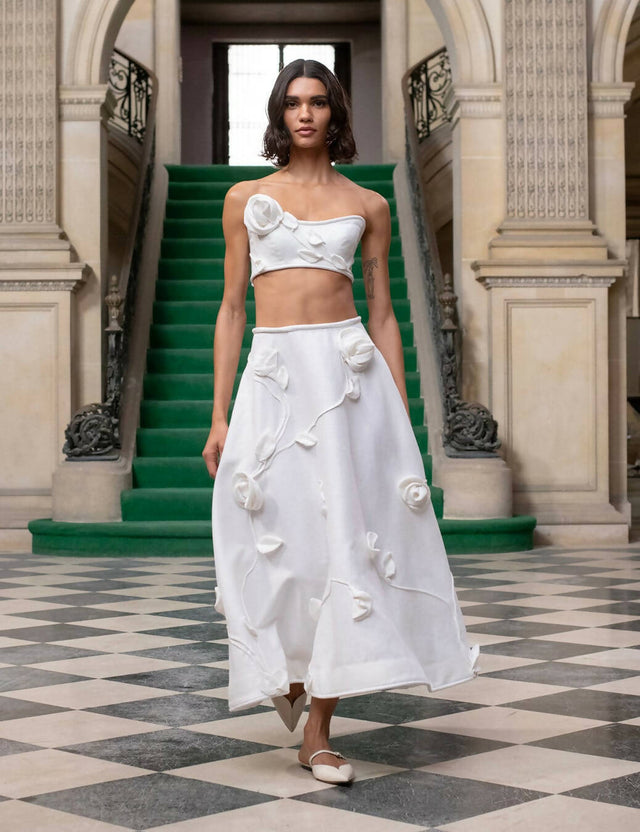 Zimmermann - Zimmermann Matchmaker Rose Bra & Flare Skirt