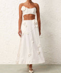 Zimmermann - Zimmermann Matchmaker Rose Bra & Flare Skirt