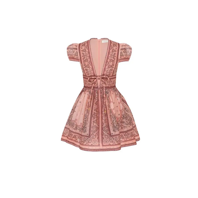 Zimmermann Matchmaker Structured Mini Dress Pink