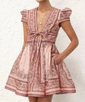 Zimmermann - Zimmermann Matchmaker Structured Mini in Pink Bandana