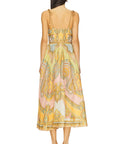 zimmermann maxine picnic midi dress Zimmermann Maxine Picnic Midi Dress Gold Size 2