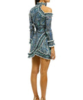 Zimmermann Moncur Asymmetric Mini Dress Size 1 - 10 / Print - Dresses