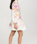 Zimmermann Natura Buttoned Mini Dress - 6 / Floral - Dresses