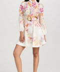 Zimmermann Natura Buttoned Mini Dress - 6 / Floral - Dresses