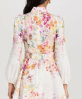 Zimmermann Natura Buttoned Mini Dress - 6 / Floral - Dresses