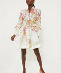 Zimmermann Natura Buttoned Mini Dress - 6 / Floral - Dresses