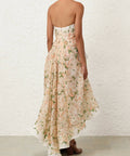 Zimmermann Natura Draped Midi Dress in Coral Azalea - Dresses