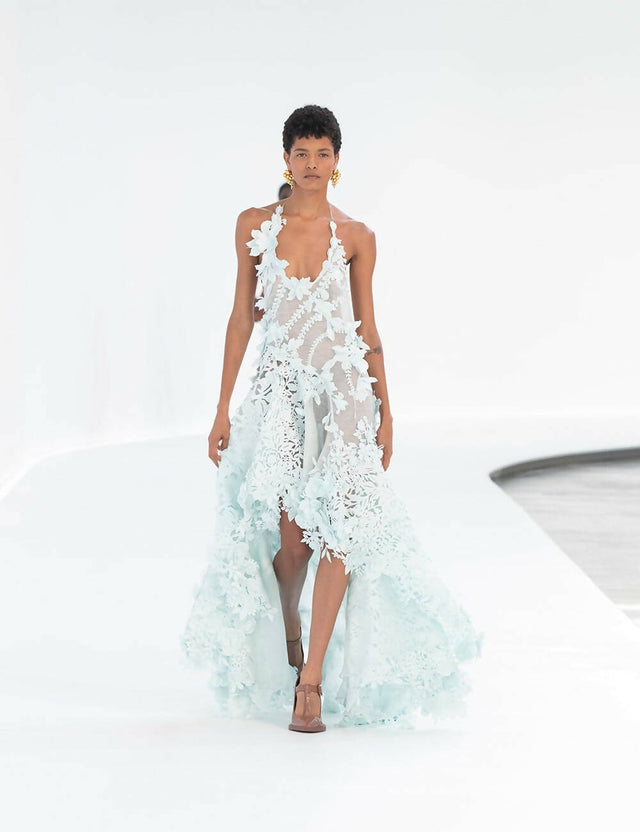Zimmermann Natura Lasercut Halter Dress in Mint | Passion For Fashion Zimmermann Natura Lasercut Halter Dress in Mint | Passion For Fashion