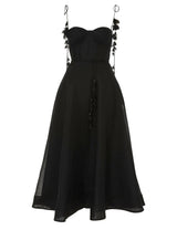 Zimmermann Natura Midi Corset Dress in Black view 2