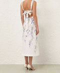 Zimmermann Natura Midi Dress Blue Birds Size - 8 / Floral - Dresses